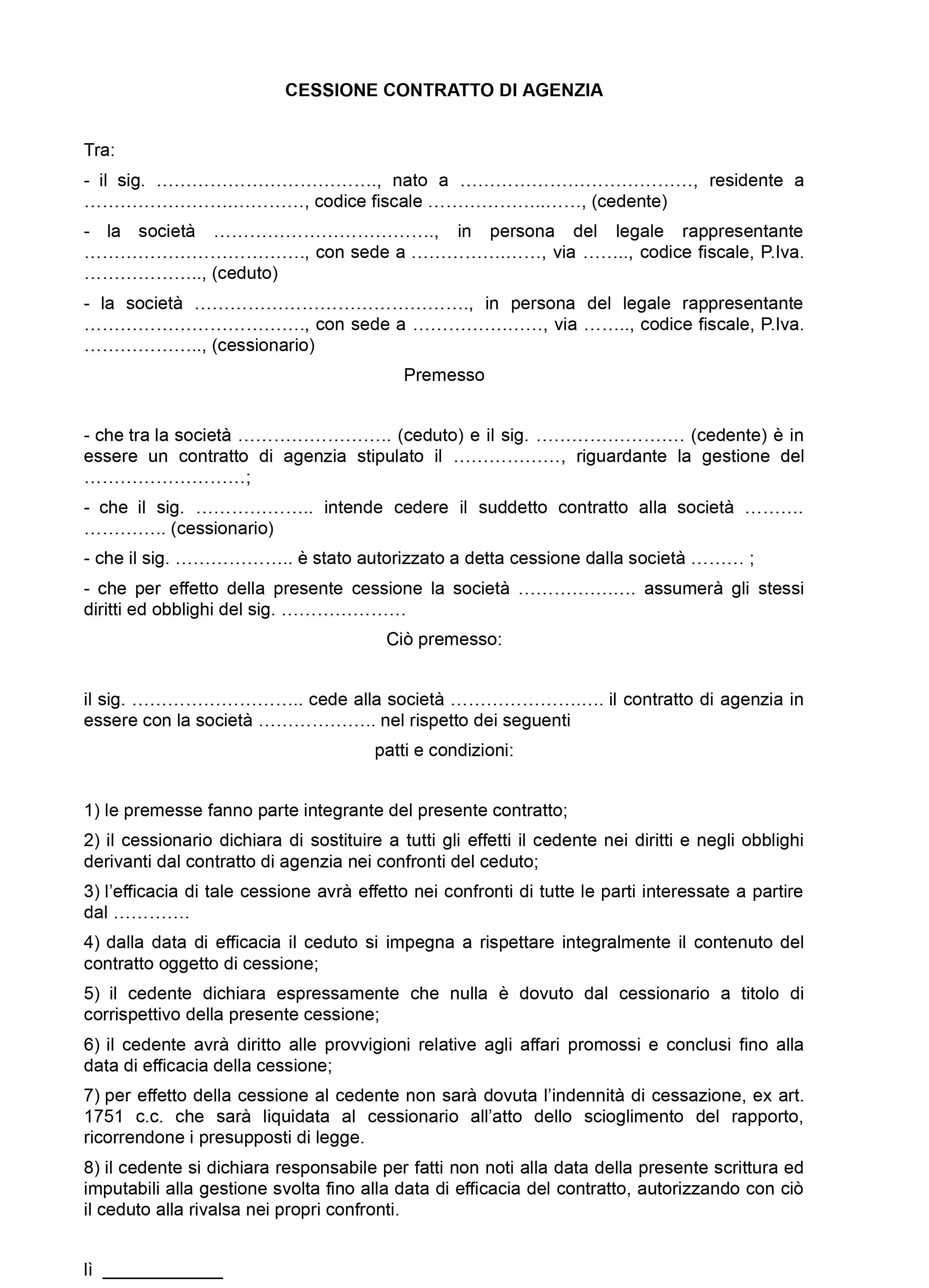 Contratto Di Locazione
