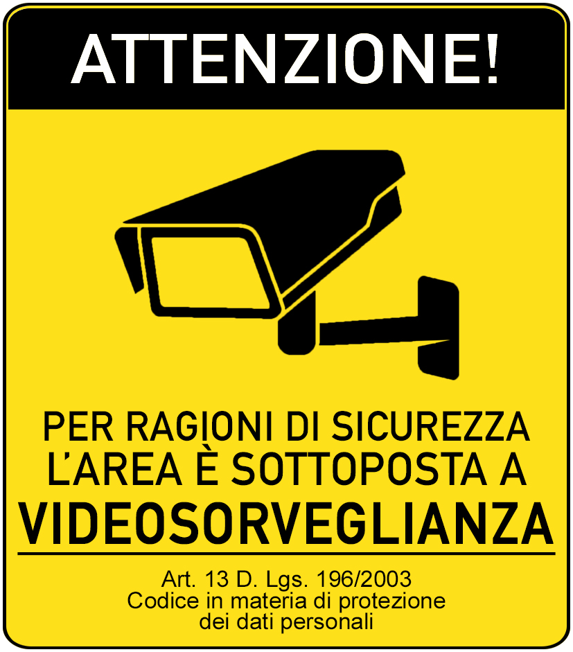cartello videosorveglianza